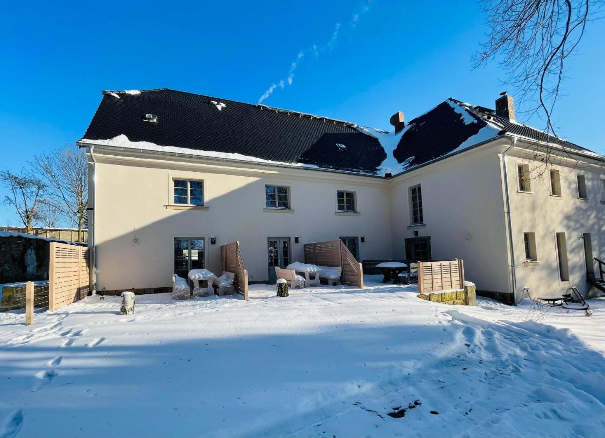Farmhouse Eckartsberg Im Zittauer Gebirge - Ferienwohnung Mit 2 Schlafzimmern, Terrasse Und Wallbox Mittelherwigsdorf Exterior foto